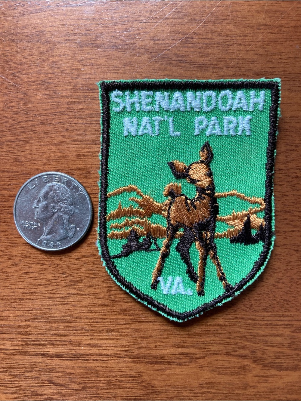 80s Shenandoah National Park Embroidered Patch Vintage and Stunning